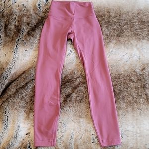 Lululemon Moss Rose Asia Fit XS 7/8 Leggings